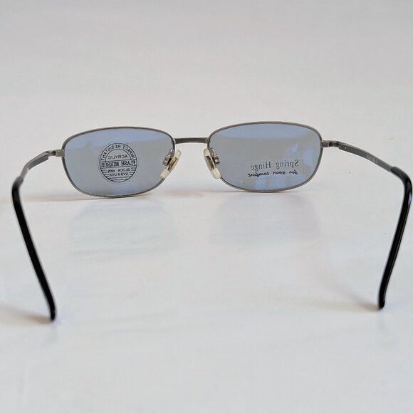 NWT Vintage 90's Small Rectangle Metal Sport Sunglasses (S.Silver) - Picture 4 of 5